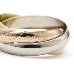 مملوكة مسبقًا Cartier Les Must De Trinity 18K Yellow Rose and White Gold Ring EU 51
