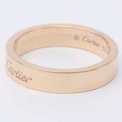 Pre Owned Cartier C De Cartier 18K Rose Gold Diamond Ring EU 52