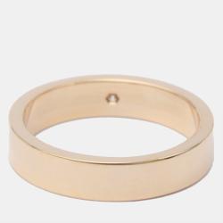 Pre Owned Cartier C De Cartier 18K Rose Gold Diamond Ring EU 52