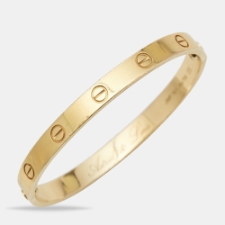 مملوكة مسبقًا Cartier Love 18k Yellow Gold Bracelet 17