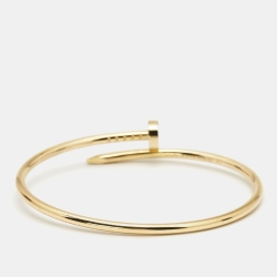 Pre Owned Cartier Juste Un Clou 18k Yellow Gold Small Model Bracelet 16