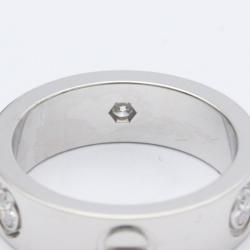Pre Owned Cartier Love 18K White Gold Diamond Ring EU 51