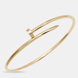 Pre Owned Cartier Juste Un Clou 18k Yellow Gold Small Model Bracelet 19