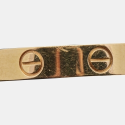 مملوكة مسبقًا Cartier Love 18k Yellow Gold Wedding Band Ring Size 56