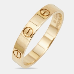 مملوكة مسبقًا Cartier Love 18k Yellow Gold Wedding Band Ring Size 56