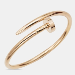 Pre Owned Cartier Juste Un Clou 18k Rose Gold Bracelet 15