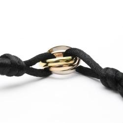 Pre Owned Cartier Trinity 18K Yellow Rose and White Gold Bracelet 20.5