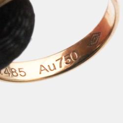 Pre Owned Cartier Trinity 18K Yellow Rose and White Gold Bracelet 20.5