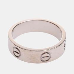 Pre Owned Cartier Love 18K White Gold Ring EU 55