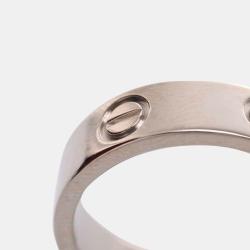 Pre Owned Cartier Love 18K White Gold Ring EU 55