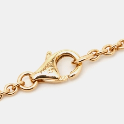 Pre Owned Cartier Love Interlocking Loops 18k Yellow Gold Necklace