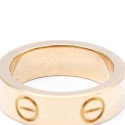 Pre Owned Cartier Love 18K Rose Gold Sapphire Ring EU 49