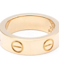 Pre Owned Cartier Love 18K Rose Gold Sapphire Ring EU 49