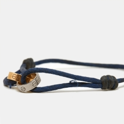 مملوكة مسبقًا Cartier Love 18k Two Tone Gold Adjustable Cord Bracelet