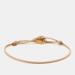 Pre Owned Cartier Trinity 18k Three Tone Gold Cord Bracelet