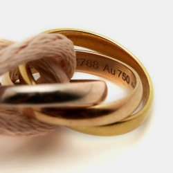 Pre Owned Cartier Trinity 18k Three Tone Gold Cord Bracelet