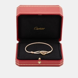 Pre Owned Cartier Trinity 18k Three Tone Gold Cord Bracelet