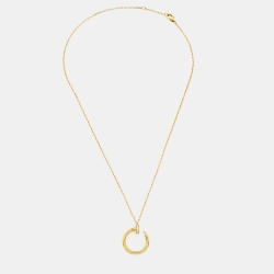 Pre Owned Cartier Juste Un Clou Diamond 18k Yellow Gold Necklace