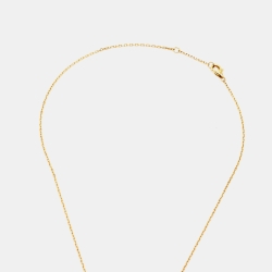 Pre Owned Cartier Juste Un Clou Diamond 18k Yellow Gold Necklace