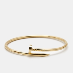 Pre Owned Cartier Juste Un Clou 18k Yellow Gold Small Model Bracelet 15