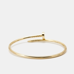 Pre Owned Cartier Juste Un Clou 18k Yellow Gold Small Model Bracelet 15