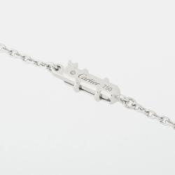 Pre Owned Cartier Heart c 18K White Gold Diamond Necklace 