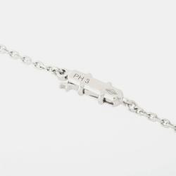 Pre Owned Cartier Heart c 18K White Gold Diamond Necklace 