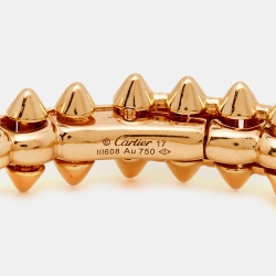 Pre Owned Cartier Clash De Cartier 18K Rose Gold Medium Model Bracelet 17