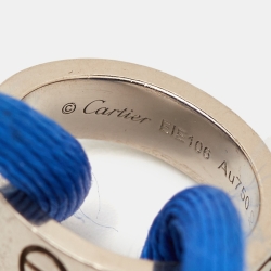 مملوكة مسبقًا سوار كارتييه لوف ذهب أبيض عيار 18 بحبل قابل للضبط