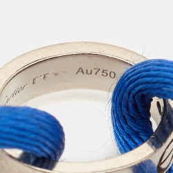 مملوكة مسبقًا سوار كارتييه لوف ذهب أبيض عيار 18 بحبل قابل للضبط