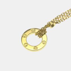 Cartier 18K Yellow Gold and Diamond Love Chain Bracelet