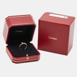 Pre Owned Cartier Juste Un Clou 18k Rose Gold Small Model Ring Size 52