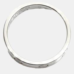 Pre Owned Cartier Platinum Love Band Ring EU 53