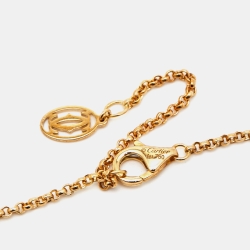 مملوكة مسبقًا Cartier Les Berlingots de Cartier Malachite Diamond 18k Yellow Gold Necklace