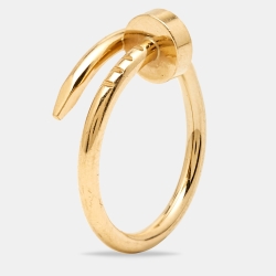 Pre Owned Cartier Juste Un Clou 18k Yellow Gold Small Model Ring Size 46