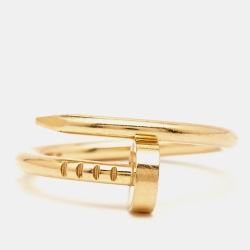 Pre Owned Cartier Juste Un Clou 18k Yellow Gold Small Model Ring Size 46