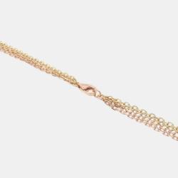 Pre Owned Cartier 18K Yellow, Rose, White Gold Trinity Drape Multistrand Necklace