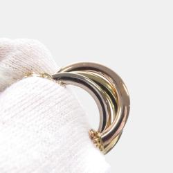 Pre Owned Cartier 18K Yellow, Rose, White Gold Trinity Drape Multistrand Necklace