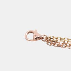 Pre Owned Cartier 18K Yellow, Rose, White Gold Trinity Drape Multistrand Necklace