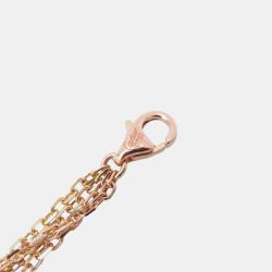 Pre Owned Cartier 18K Yellow, Rose, White Gold Trinity Drape Multistrand Necklace