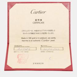 Cartier 18K Rose Gold Double C De Cartier Band Ring EU 53
