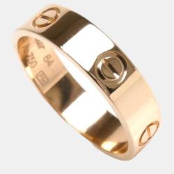Cartier 18K Rose Gold Love Band Ring EU 64