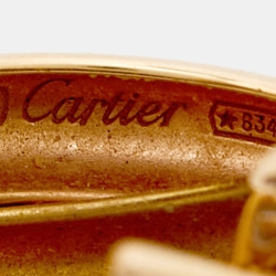 Pre Owned Cartier Trinity 18k Three Tone Gold Earrings