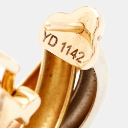 Pre Owned Cartier Trinity 18k Three Tone Gold Earrings