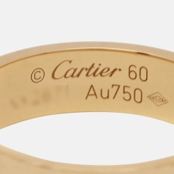 مملوكة مسبقًا Cartier Love 18k Yellow Gold Ring  Size 60