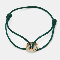 مملوكة مسبقًا Cartier Trinity 18k Three Tone Gold Cord Bracelet