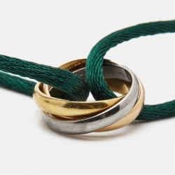 مملوكة مسبقًا Cartier Trinity 18k Three Tone Gold Cord Bracelet