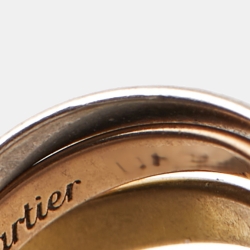 Pre Owned Cartier Trinity 18k Three Tone Gold Adjustable Cord Bracelet