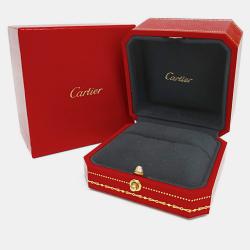 Pre Owned Cartier 18K Rose Gold and Diamond Maillon Panthere Band Ring EU 50