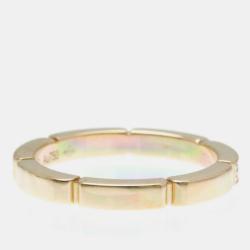 Pre Owned Cartier 18K Rose Gold and Diamond Maillon Panthere Band Ring EU 50